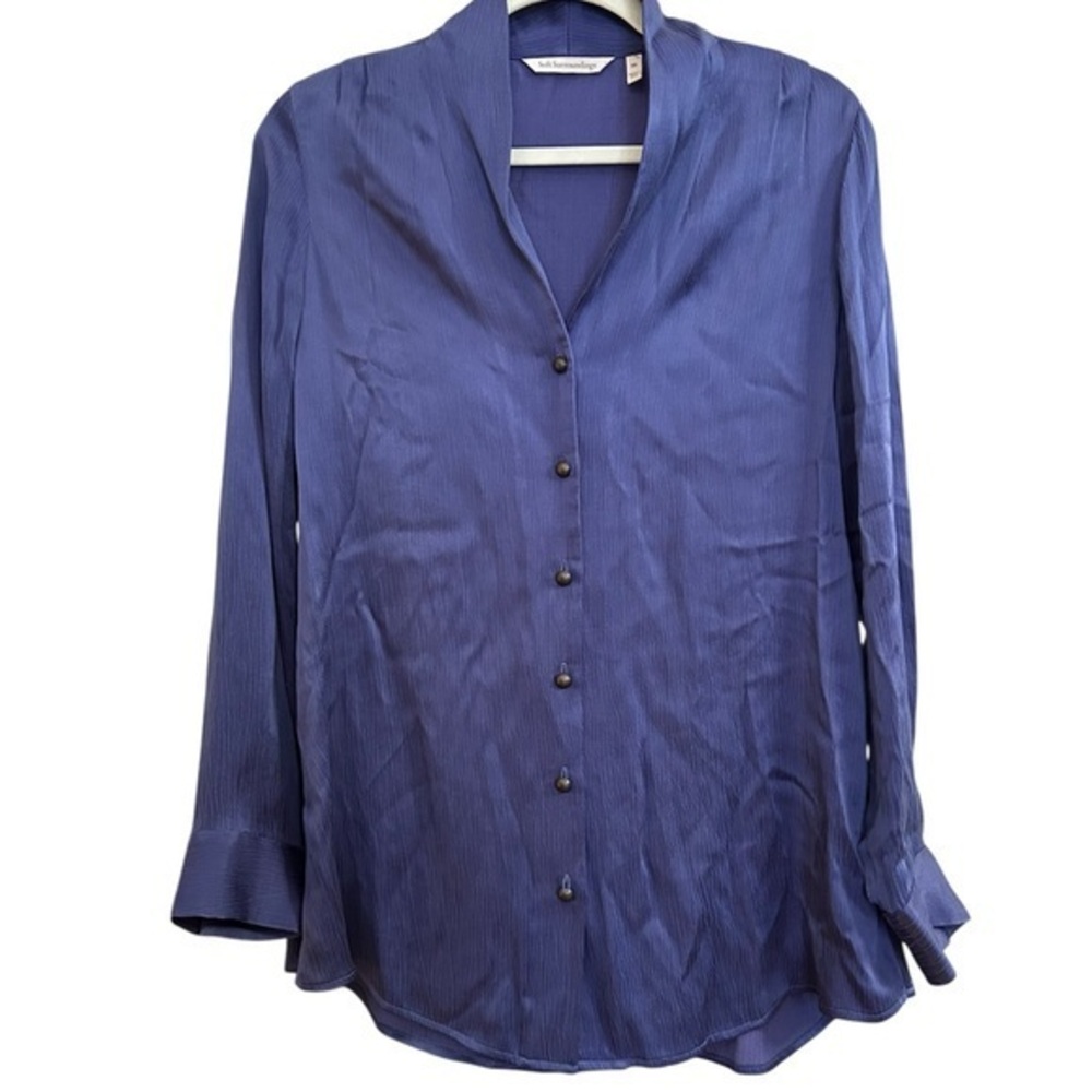 CLEARANCE Soft Surroundings Purple Blouse, XS